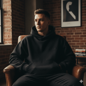 Core Essentials Oversized Hoodie - Onyx